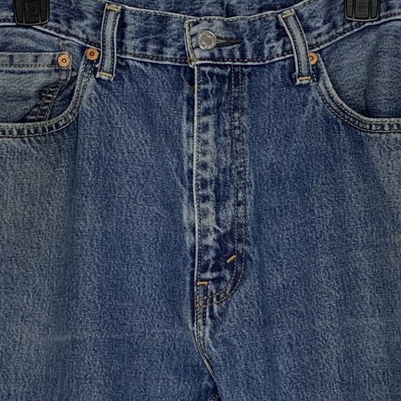 Vintage Levis 505 Jeans 1970s-80s Red Tab 38x32 Medium Wash Men's - Picture 12 of 12